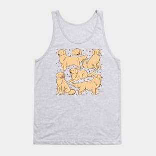 Cute golden Retriever art Tank Top